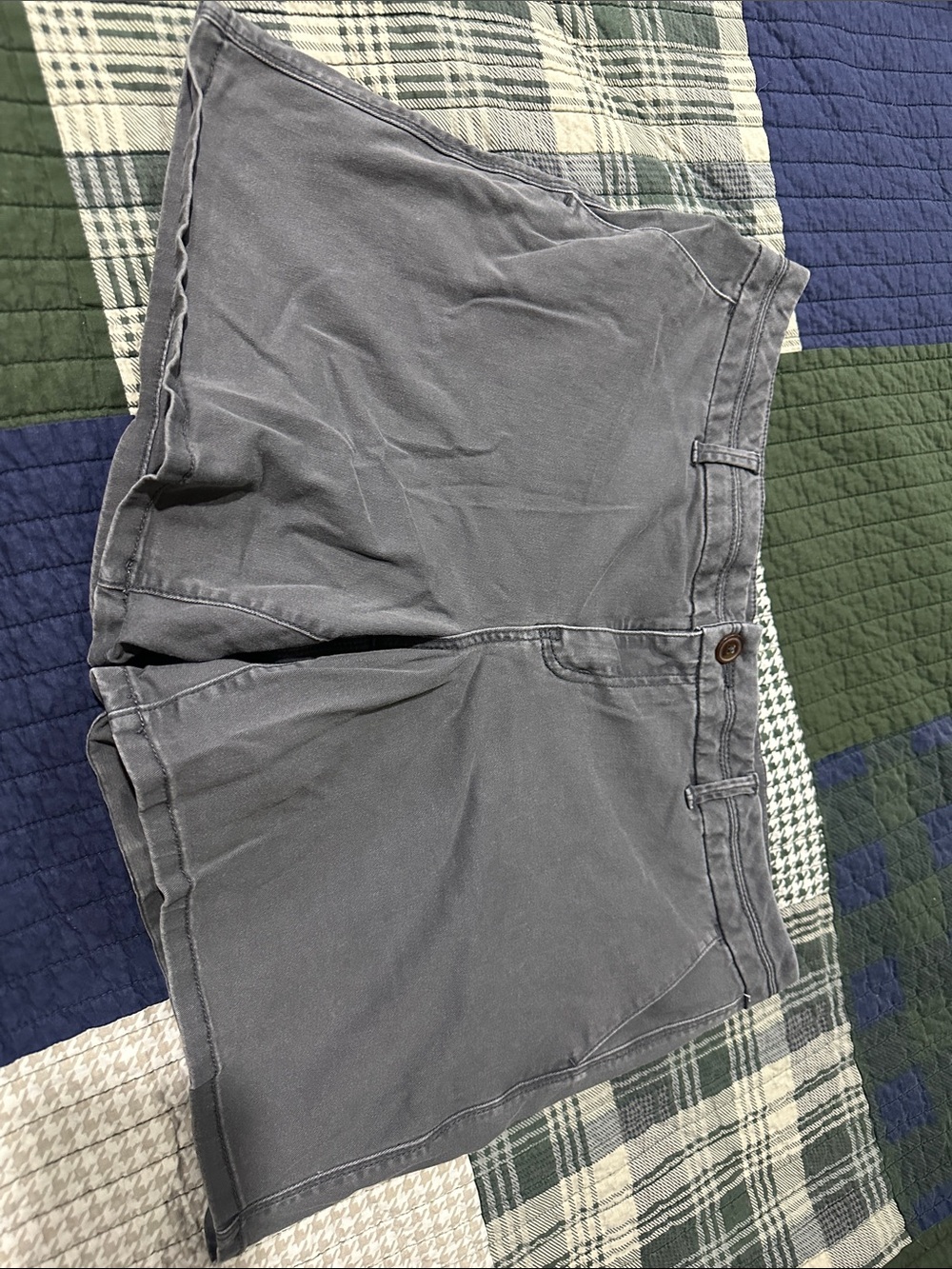 Maurices Men's Gray Flat-Front Cotton Shorts